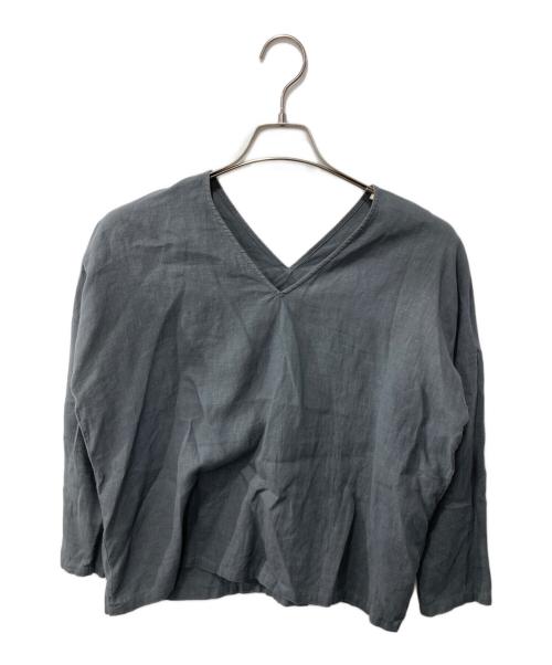 LINEN（リネン）LINEN (リネン) リネンブラウス グレー サイズ:なしの古着・服飾アイテム