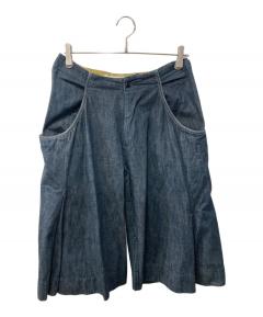中古・古着通販】LEE (リー) ヒッコリーワークパンツ ブルー×ホワイト