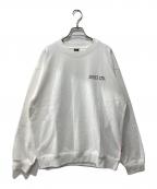 AVIREXアヴィレックス）の古着「"TAPESTORY OF NEWYORK" CREWNECK SWEAT /スウェット」｜ホワイト