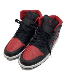 NIKE（ナイキ）の古着「Air Jordan 1 Mid "Bred"/ハイカットスニーカー/エアジョーダン1 ミッド "ブレッド"」｜レッド×ブラック