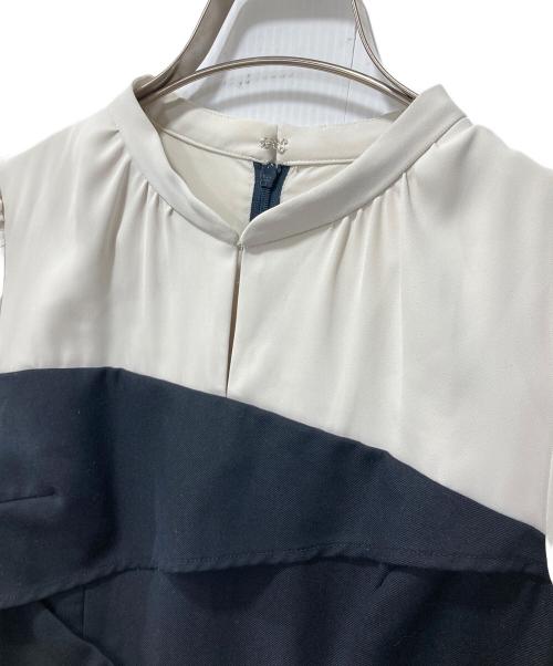 HER LIP TO（ハーリップトゥ）HER LIP TO (ハーリップトゥ) Bicolor Draped Dress ネイビー サイズ:Sの古着・服飾アイテム
