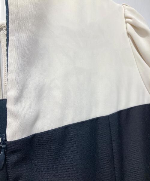 HER LIP TO（ハーリップトゥ）HER LIP TO (ハーリップトゥ) Bicolor Draped Dress ネイビー サイズ:Sの古着・服飾アイテム