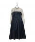 HER LIP TO（ハーリップトゥ）の古着「Bicolor Draped Dress」｜ネイビー