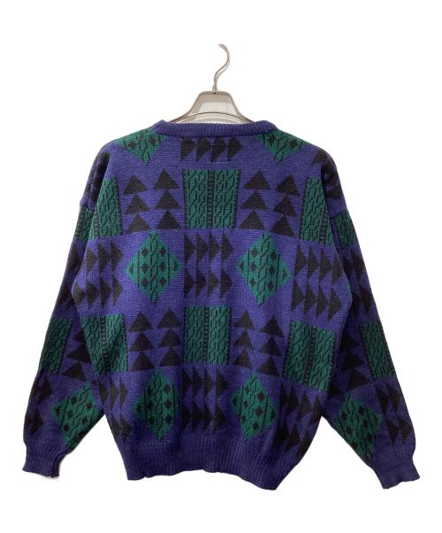 pure stuff（ピュア・スタッフ）pure stuff (ピュア・スタッフ) 90s-00s/古着ニット ネイビー サイズ:XLの古着・服飾アイテム