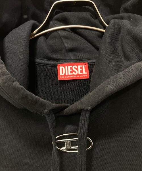 DIESEL（ディーゼル）DIESEL (ディーゼル) S-MACS-HOOD-OD/パーカー ブラック サイズ:Sの古着・服飾アイテム
