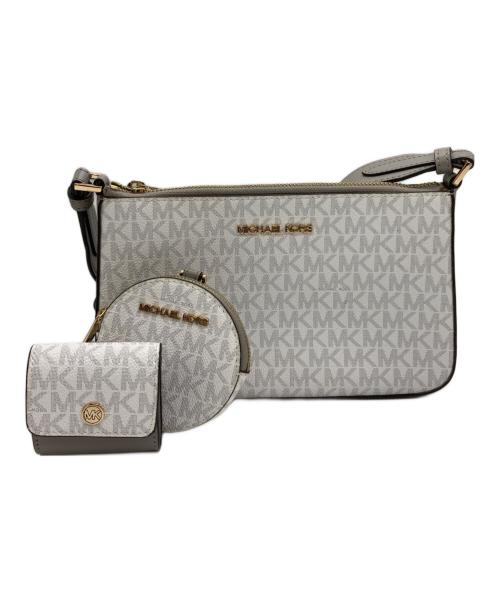MICHAEL KORS（マイケル・コース）MICHAEL KORS (マイケル・コース) ショルダーバッグ ホワイトの古着・服飾アイテム