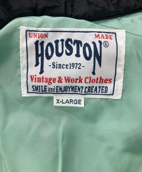HOUSTON（ヒューストン）HOUSTON (ヒューストン) キルティングベトジャン/NYLON VIETNAM JACKET ブラック サイズ:XLの古着・服飾アイテム