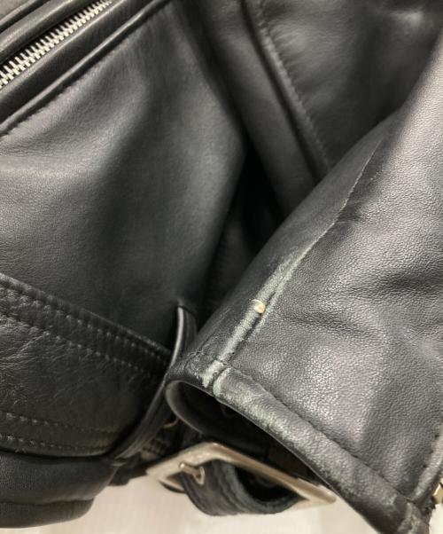 666（666）666 (666) LJM-7 ワンスター ライダースジャケット ブラック サイズ:36の古着・服飾アイテム