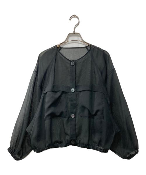 PLST（プラステ）PLST (プラステ) シアージャケット ブラック サイズ:Sの古着・服飾アイテム