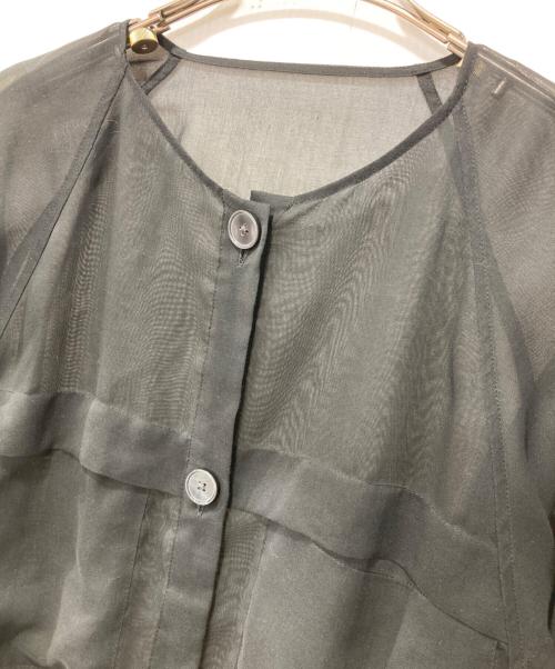 PLST（プラステ）PLST (プラステ) シアージャケット ブラック サイズ:Sの古着・服飾アイテム