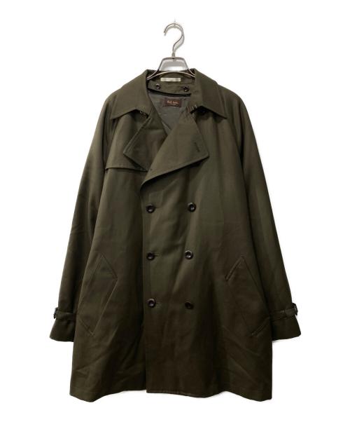 PAUL SMITH（ポールスミス）Paul Smith (ポールスミス) ライナー付きショートトレンチコート オリーブ サイズ:XLの古着・服飾アイテム