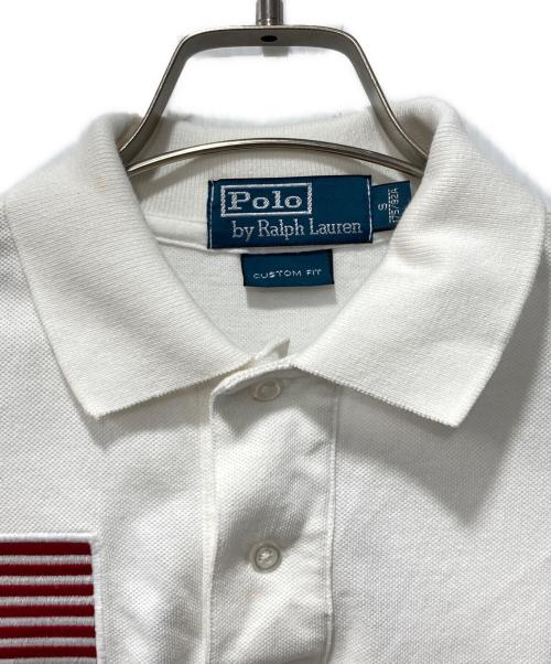 POLO RALPH LAUREN（ポロ・ラルフローレン）POLO RALPH LAUREN (ポロ・ラルフローレン) 90s/ポロシャツ ホワイト サイズ:Sの古着・服飾アイテム