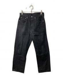 HANDROOM（ハンドルーム）の古着「デニムパンツ/WIDE FIT 5 POCKET JEANS INDIGO」｜ブラック