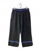 SADEシャーデー）の古着「25SS/ビスコースコットンワイドイージーパンツ」｜ブラック