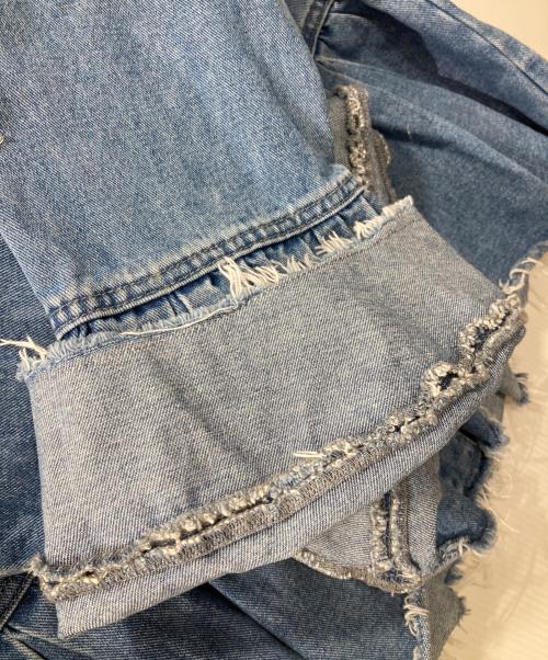 Adam et Rope（アダム エ ロペ）Adam et Rope (アダム エ ロペ) カットオフペプラムデニムジャケット インディゴ サイズ:Fの古着・服飾アイテム