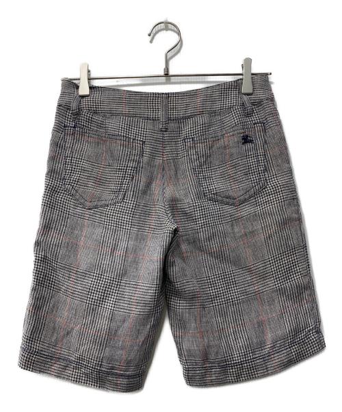 BURBERRY BLUE LABEL（バーバリー ブルー レーベル）BURBERRY BLUE LABEL (バーバリー ブルー レーベル) リネンハーフパンツ グレー サイズ:36の古着・服飾アイテム