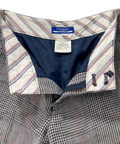BURBERRY BLUE LABEL（バーバリー ブルー レーベル）BURBERRY BLUE LABEL (バーバリー ブルー レーベル) リネンハーフパンツ グレー サイズ:36の古着・服飾アイテム