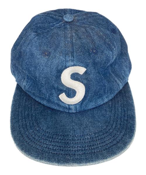 SUPREME（シュプリーム）Supreme (シュプリーム) Washed Denim S Logo 6-Panelキャップ インディゴの古着・服飾アイテム