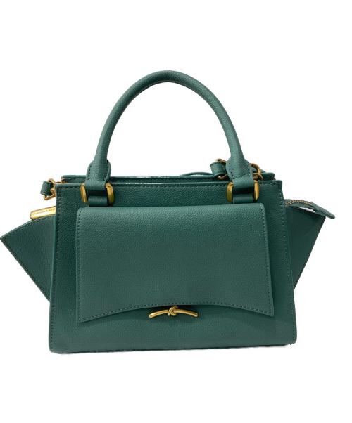 CHARLES & KEITH（チャールズアンドキース）CHARLES & KEITH (チャールズアンドキース) 2WAYショルダーバッグ/Huxley ハクスリートラペーズ トートバッグ グリーンの古着・服飾アイテム