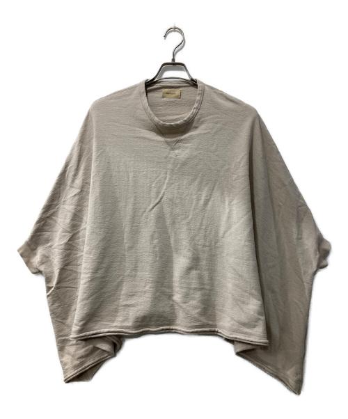 maturely（マチュアリー）maturely (マチュアリー) Hem Cut Off Poncho Jersey ベージュ サイズ:表記なしの古着・服飾アイテム