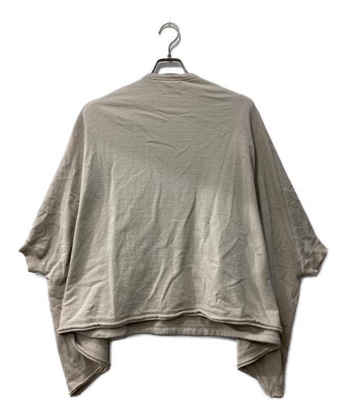 maturely（マチュアリー）maturely (マチュアリー) Hem Cut Off Poncho Jersey ベージュ サイズ:表記なしの古着・服飾アイテム