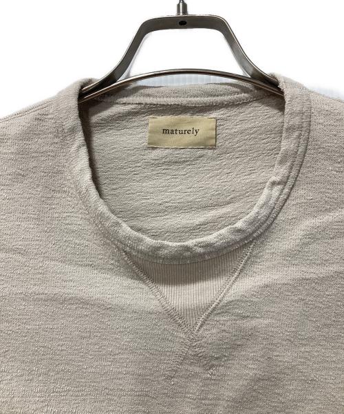 maturely（マチュアリー）maturely (マチュアリー) Hem Cut Off Poncho Jersey ベージュ サイズ:表記なしの古着・服飾アイテム