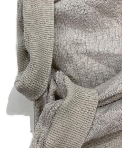 maturely（マチュアリー）maturely (マチュアリー) Hem Cut Off Poncho Jersey ベージュ サイズ:表記なしの古着・服飾アイテム