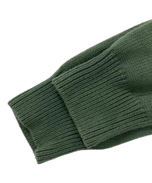 stussy（ステューシー）stussy (ステューシー) CURLY S SWEATER グリーン サイズ:XLの古着・服飾アイテム