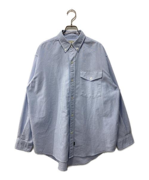 L.L.Bean（エルエルビーン）L.L.Bean (エルエルビーン) ストライプBDシャツ ブルー サイズ:Sの古着・服飾アイテム