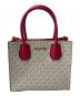 MICHAEL KORS（マイケルコース）の古着「2WAYショルダーバッグ」｜ホワイト×ピンク