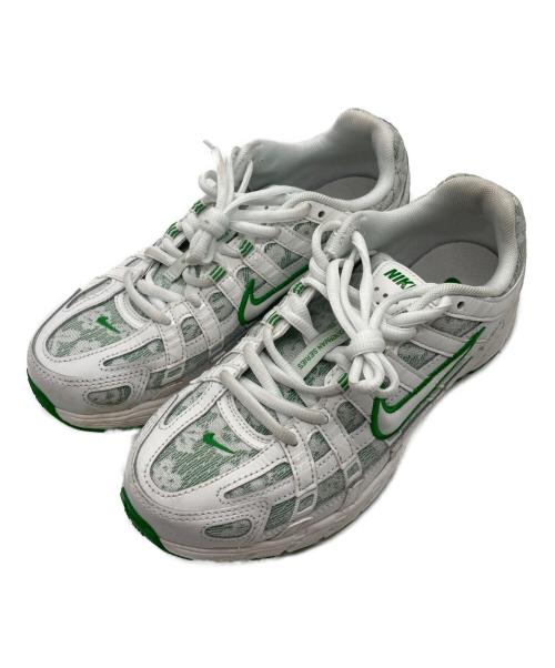 NIKE（ナイキ）NIKE (ナイキ) W P-6000 ホワイト×グリーン サイズ:24.5ｃｍの古着・服飾アイテム