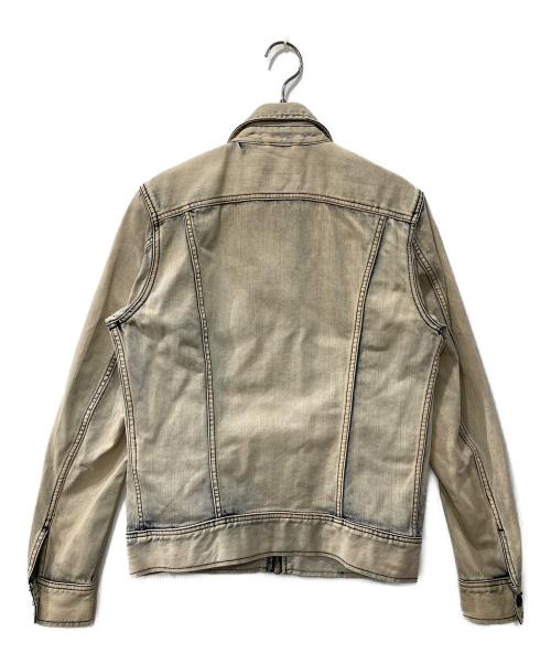 DIESEL（ディーゼル）DIESEL (ディーゼル) ジップデニムジャケット ベージュ サイズ:Sの古着・服飾アイテム