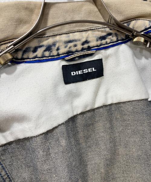 DIESEL（ディーゼル）DIESEL (ディーゼル) ジップデニムジャケット ベージュ サイズ:Sの古着・服飾アイテム