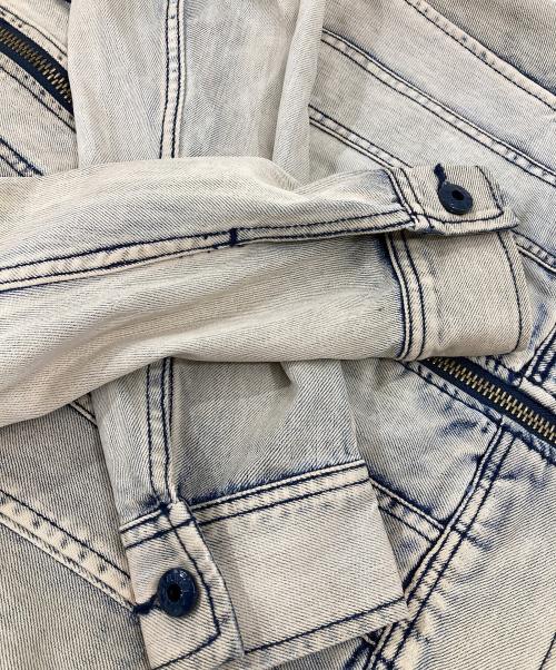 DIESEL（ディーゼル）DIESEL (ディーゼル) ジップデニムジャケット ベージュ サイズ:Sの古着・服飾アイテム