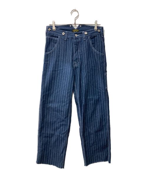 OKONKWO（オコンクウォ）okonkwo (オコンクウォ) シンチバックデニムパンツ インディゴ サイズ:Sの古着・服飾アイテム