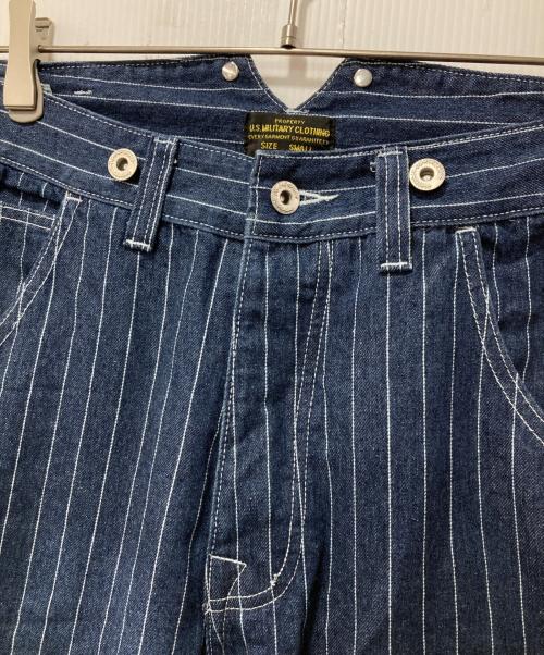 OKONKWO（オコンクウォ）okonkwo (オコンクウォ) シンチバックデニムパンツ インディゴ サイズ:Sの古着・服飾アイテム