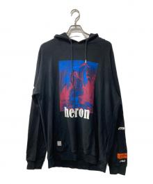 HERON PRESTON（ヘロンプレストン）の古着「プリントパーカー」｜ブラック