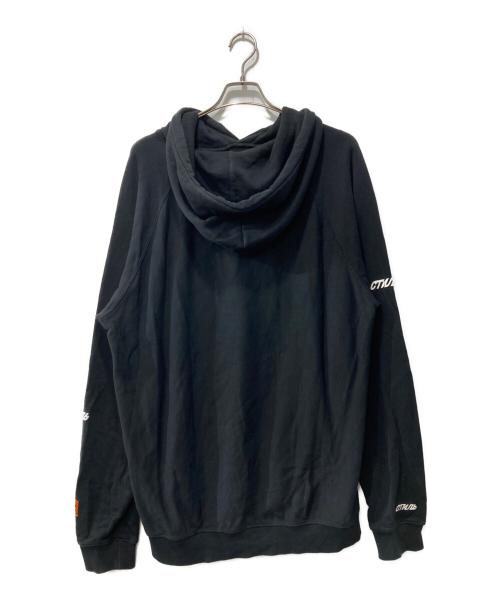 HERON PRESTON（ヘロンプレストン）HERON PRESTON (ヘロンプレストン) プリントパーカー ブラック サイズ:Mの古着・服飾アイテム