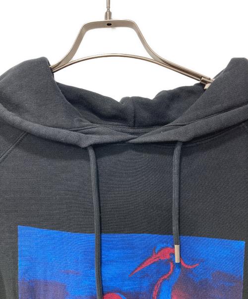 HERON PRESTON（ヘロンプレストン）HERON PRESTON (ヘロンプレストン) プリントパーカー ブラック サイズ:Mの古着・服飾アイテム