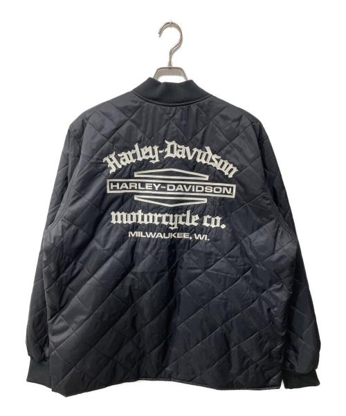 HARLEY-DAVIDSON（ハーレーダビッドソン）HARLEY-DAVIDSON (ハーレーダビッドソン) オールドイングリッシュスタックBar & Shieldジャケット/キルティングジャケット ブラック サイズ:XLの古着・服飾アイテム