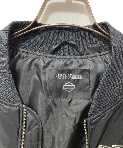 HARLEY-DAVIDSON（ハーレーダビッドソン）HARLEY-DAVIDSON (ハーレーダビッドソン) オールドイングリッシュスタックBar & Shieldジャケット/キルティングジャケット ブラック サイズ:XLの古着・服飾アイテム