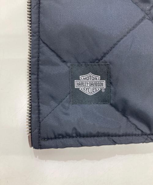 HARLEY-DAVIDSON（ハーレーダビッドソン）HARLEY-DAVIDSON (ハーレーダビッドソン) オールドイングリッシュスタックBar & Shieldジャケット/キルティングジャケット ブラック サイズ:XLの古着・服飾アイテム