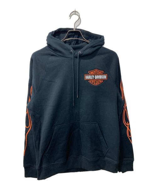 HARLEY-DAVIDSON（ハーレーダビッドソン）HARLEY-DAVIDSON (ハーレーダビッドソン) ライジングイーグルフーディ ブラック サイズ:M 未使用品の古着・服飾アイテム