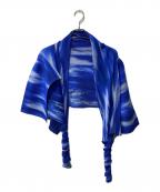ISSEY MIYAKE FETEイッセイミヤケフェット）の古着「プリーツカーディガン」｜ブルー
