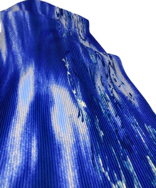 ISSEY MIYAKE FETE（イッセイミヤケフェット）ISSEY MIYAKE FETE (イッセイミヤケフェット) プリーツカーディガン ブルー サイズ:02の古着・服飾アイテム