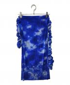 ISSEY MIYAKE FETEイッセイミヤケフェット）の古着「プリーツスカート」｜ブルー