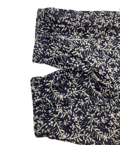 BEARDSLEY（ビアズリー）BEARDSLEY (ビアズリー) プリントギャザーワンピース ブラック サイズ:Fの古着・服飾アイテム