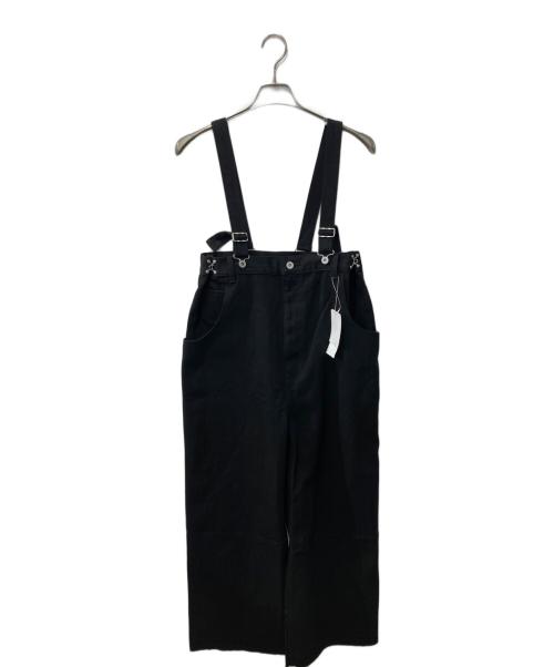 DOUDOU（ドゥドゥ）DOUDOU (ドゥドゥ) ツイルサロペット ブラック サイズ:PSの古着・服飾アイテム