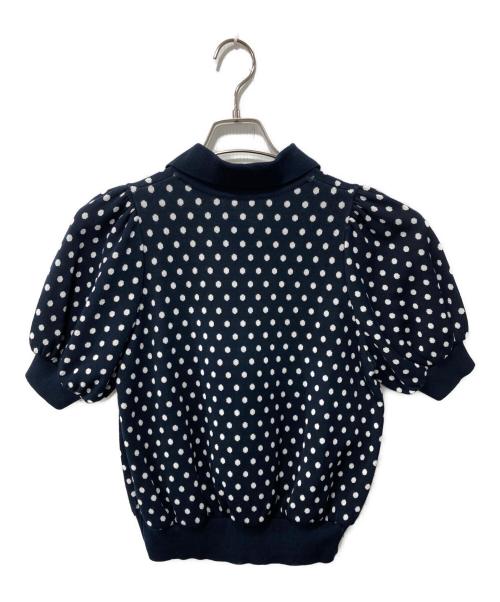 YORI（ヨリ）yori (ヨリ) 25SS/マリンドットパフポロニット ネイビー サイズ:FREEの古着・服飾アイテム