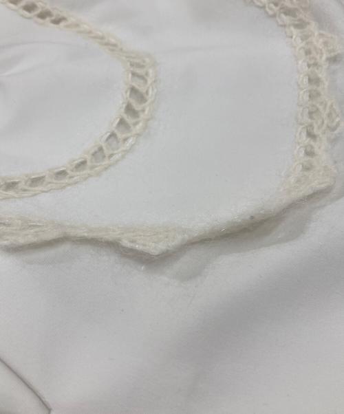 YORI（ヨリ）yori (ヨリ) ループ刺繍/セーラーカラーブラウス ホワイト サイズ:34の古着・服飾アイテム